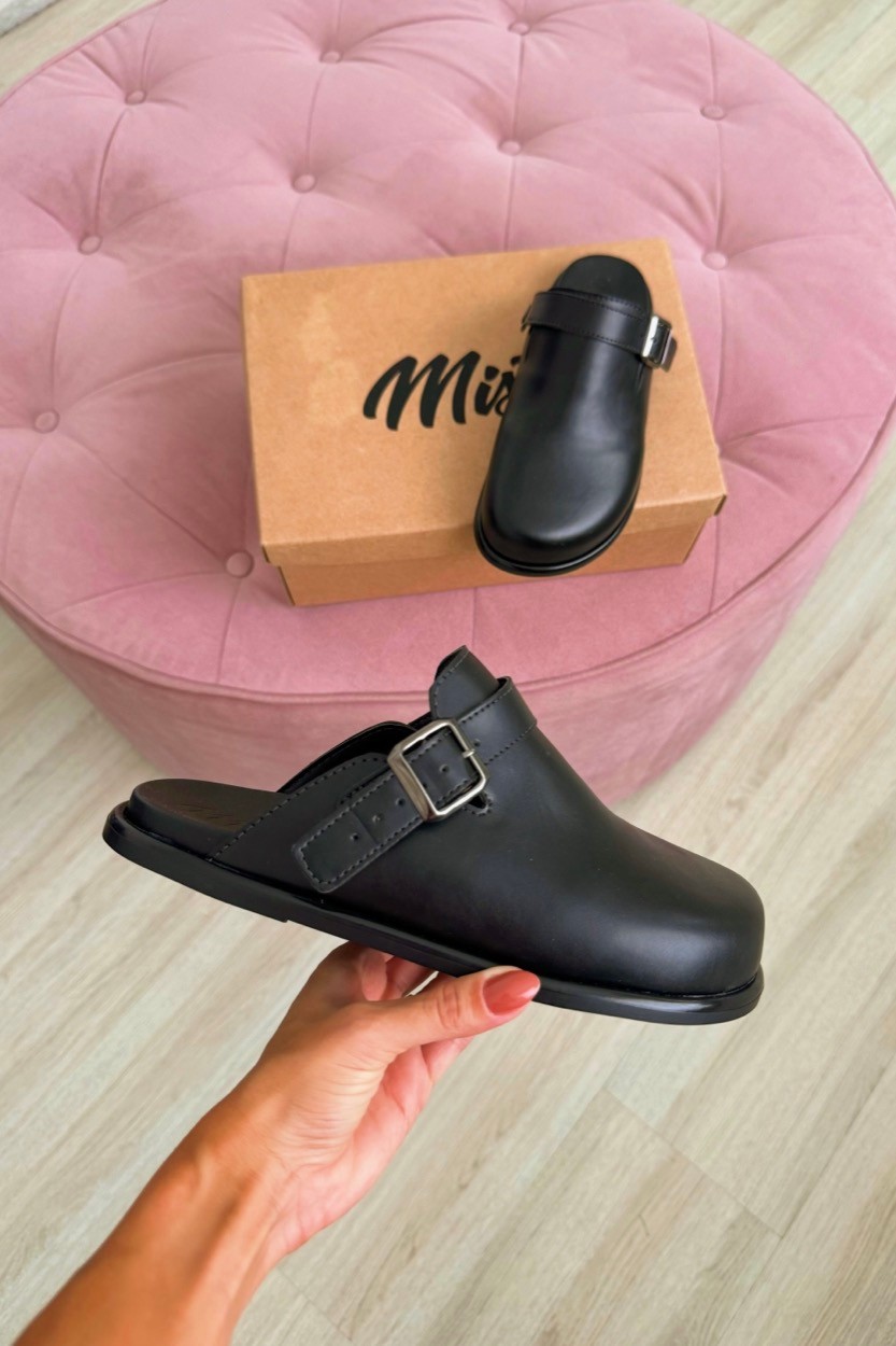 Mule Cléo Preto Mule Cléo Preto