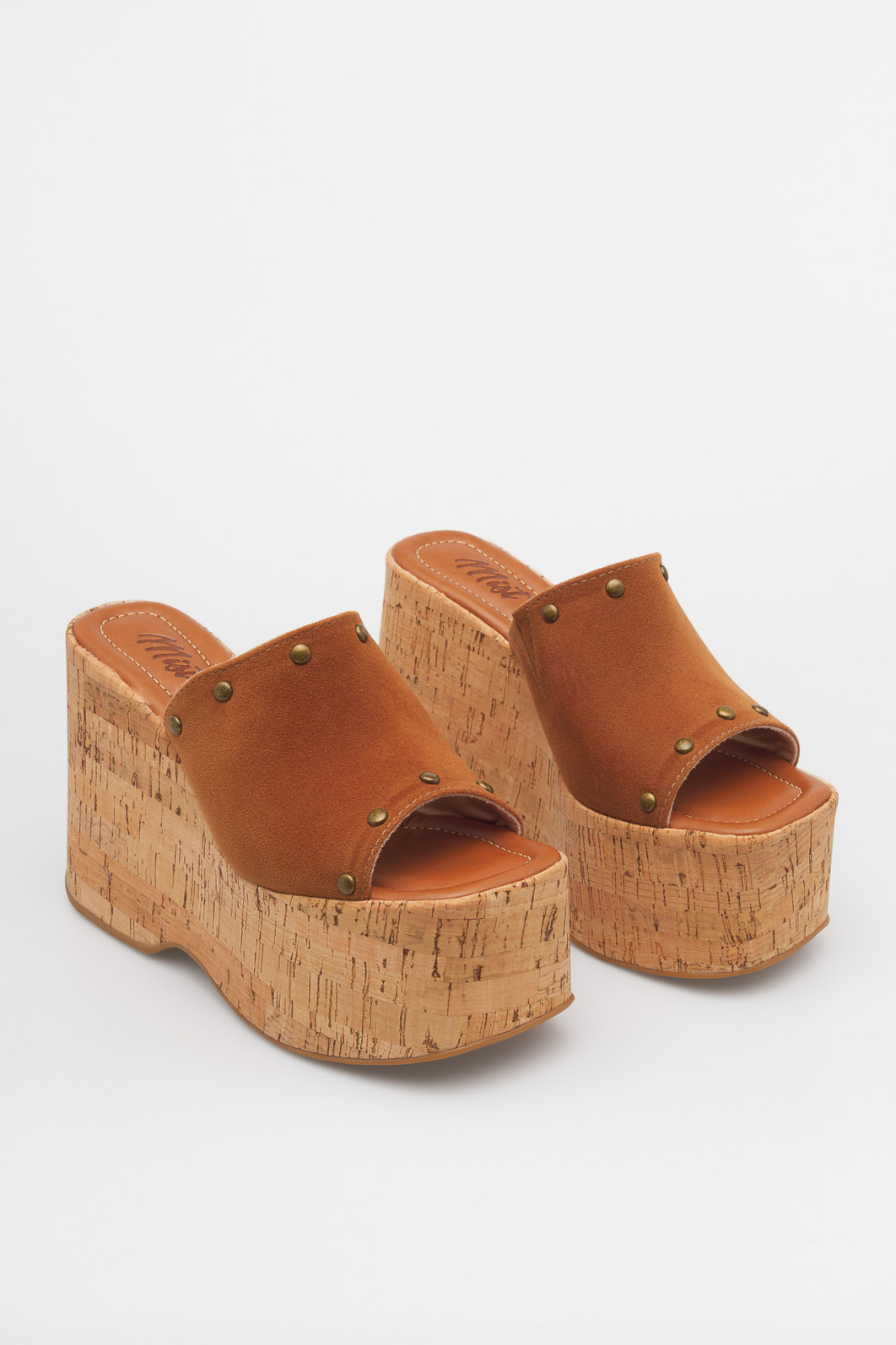 Tamanco Kim Caramelo Plataforma Feminina Mist Tamanco Kim Caramelo Plataforma Feminina Mist