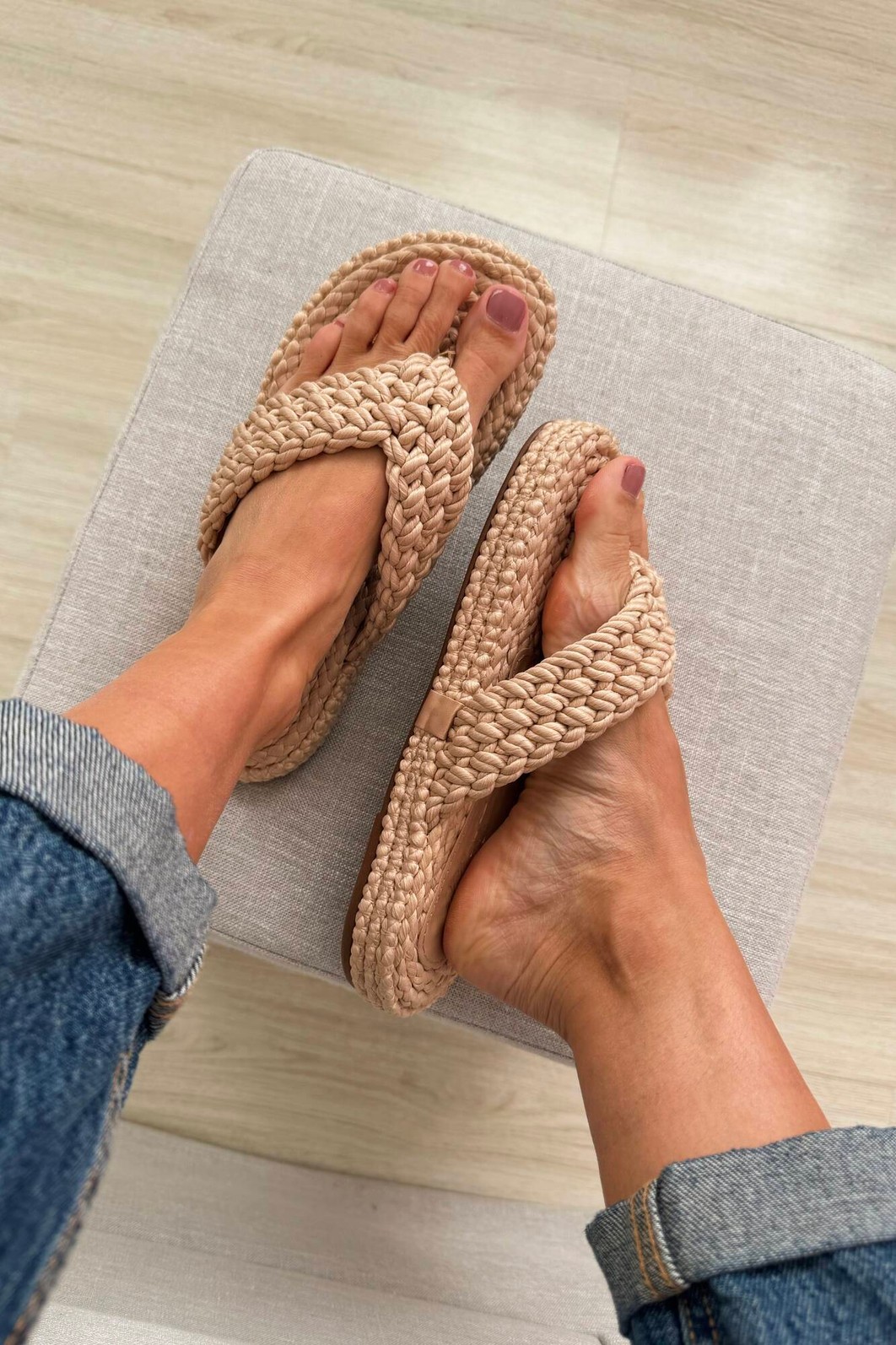 Flat Giovana Natural Flat Giovana Natural