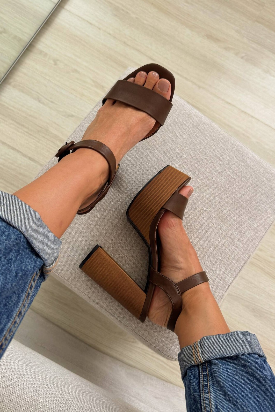 Sandália Cássia Café Sandália Cássia Café