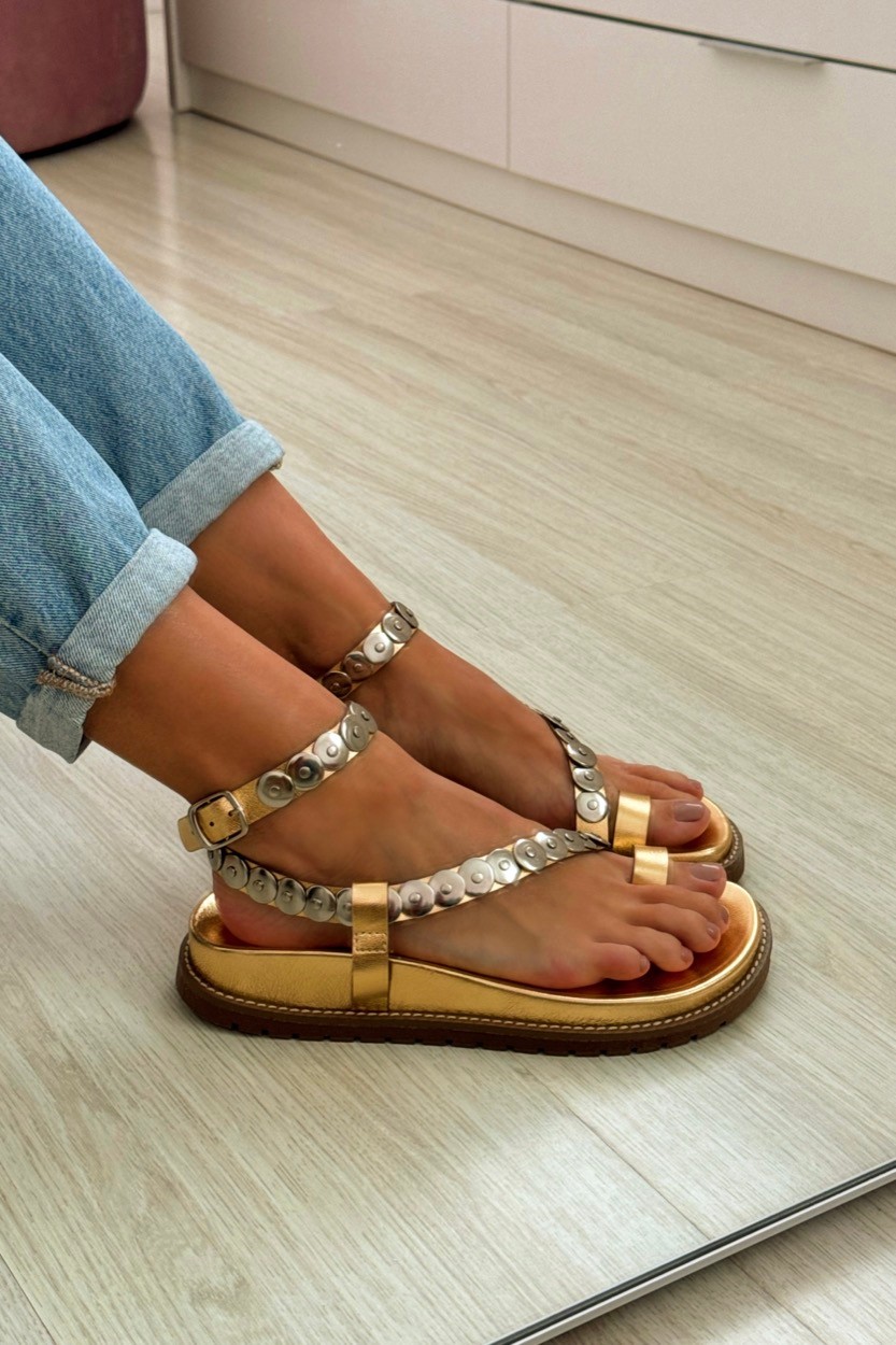 Sandália Duda Dourado Sandália Duda Dourado