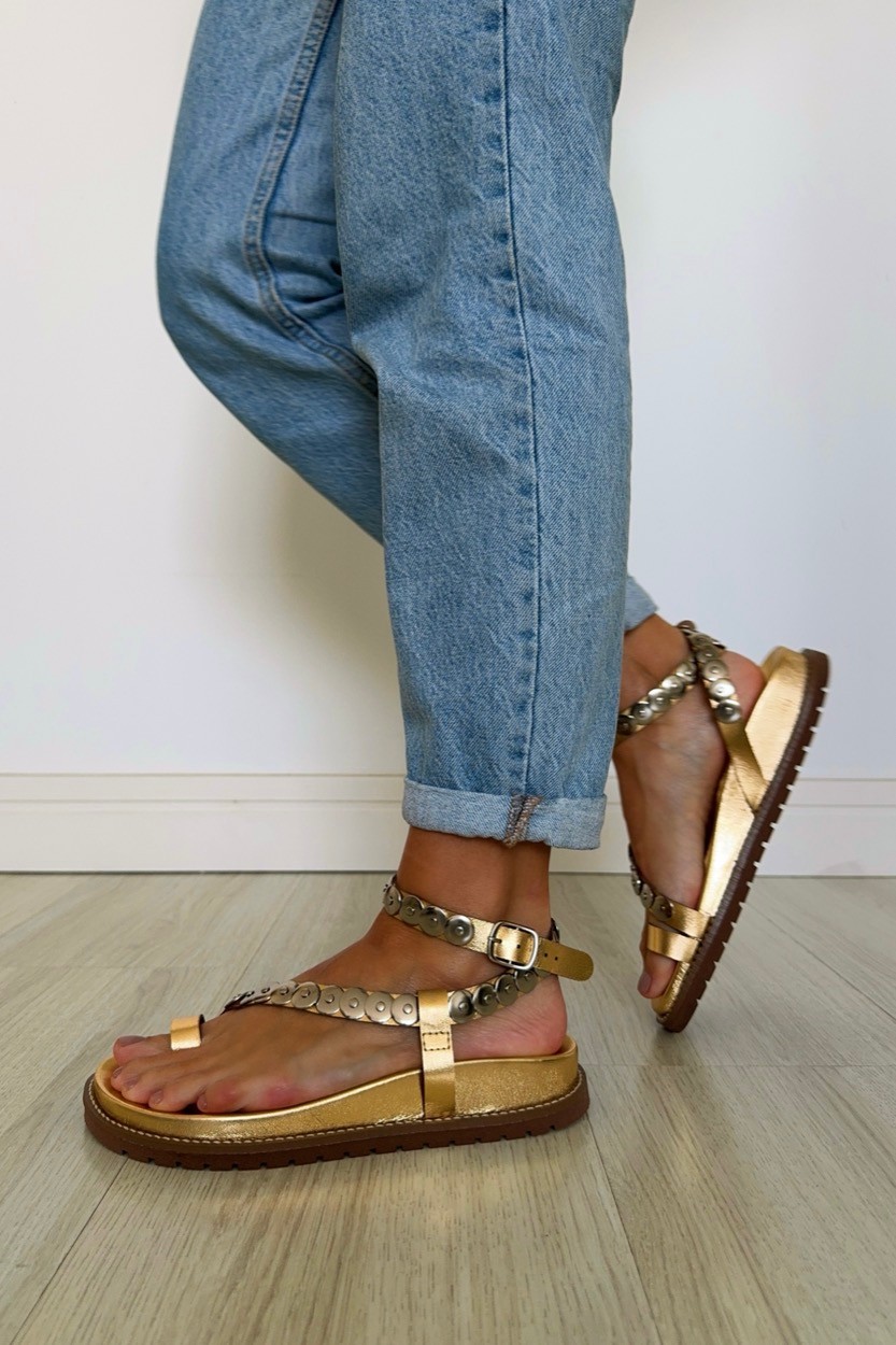 Sandália Duda Dourado Sandália Duda Dourado