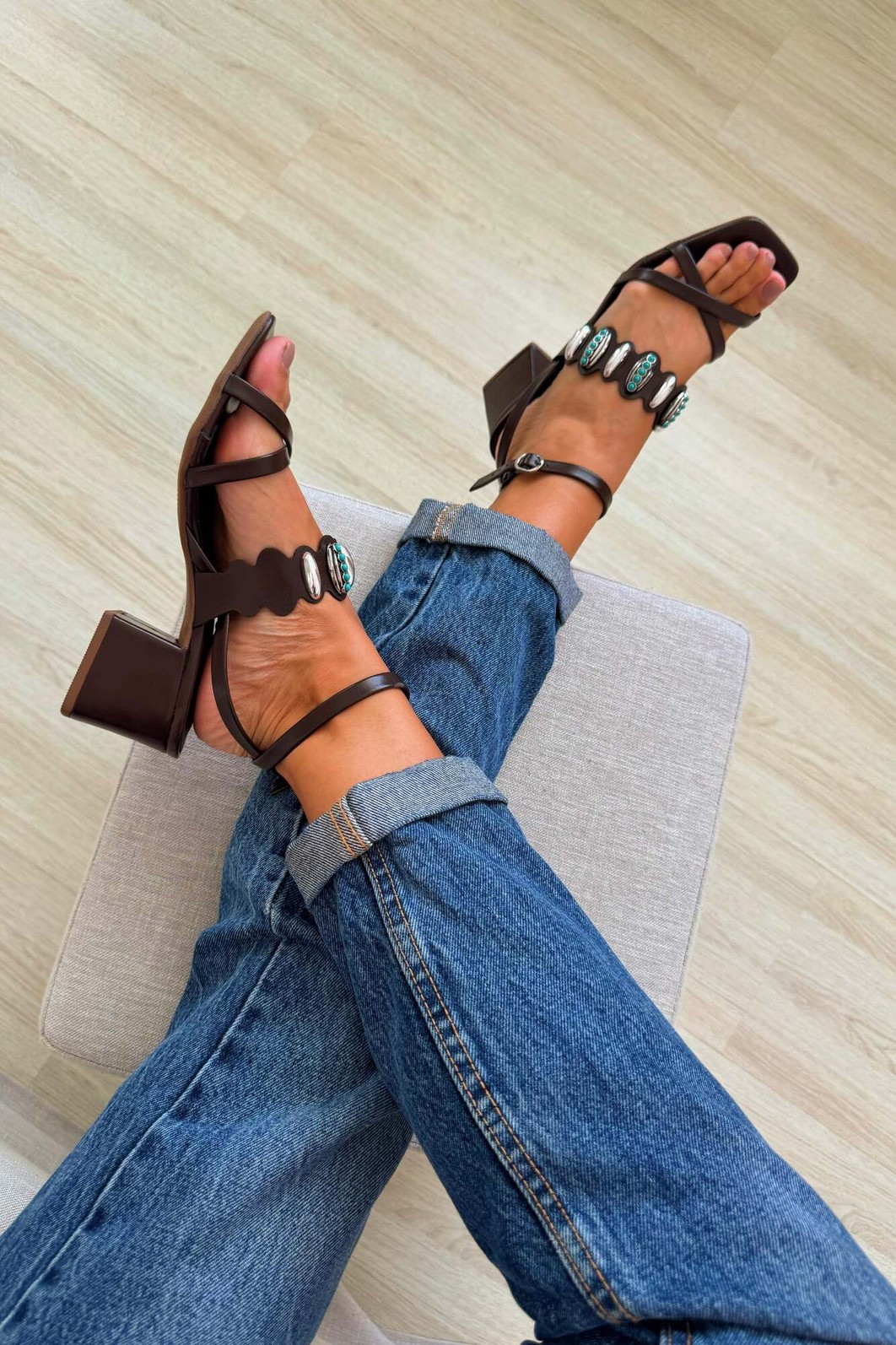 Sandália Claudia Café Sandália Claudia Café