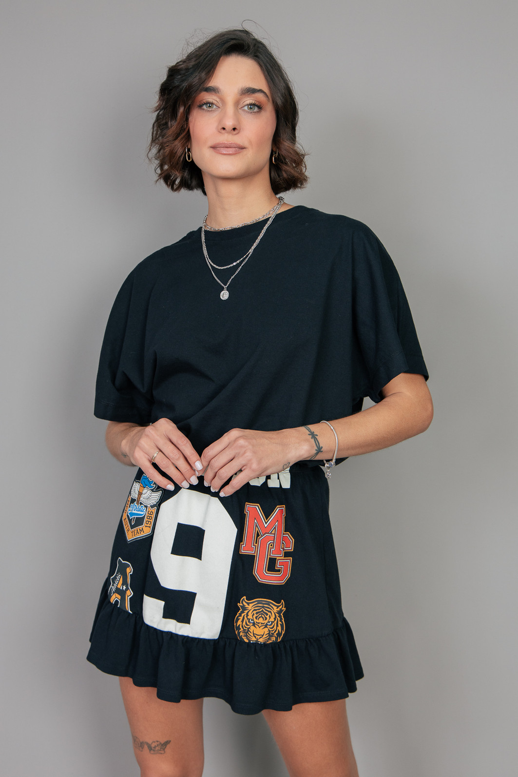 CAMISETA T-SHIRT FULLFIT PRETA BÁSICA CAMISETA T-SHIRT FULLFIT PRETA BÁSICA