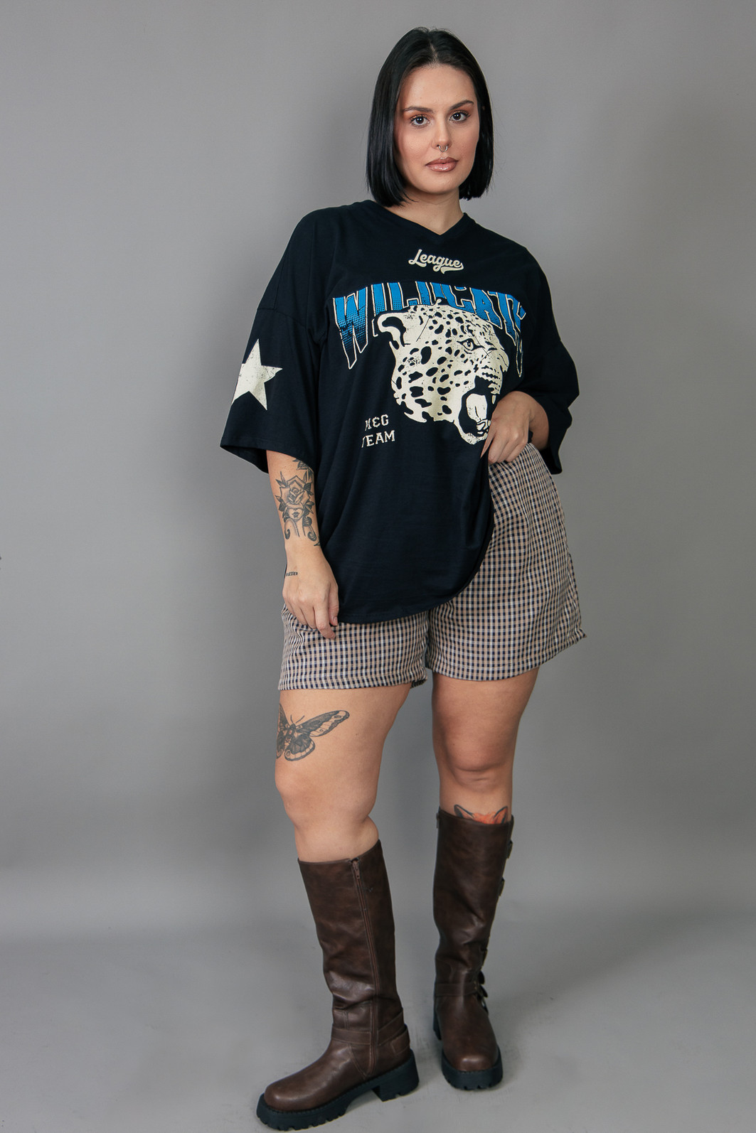 BERMUDA SAMBA CANÇÃO MARROM XADREZ BERMUDA SAMBA CANÇÃO MARROM XADREZ