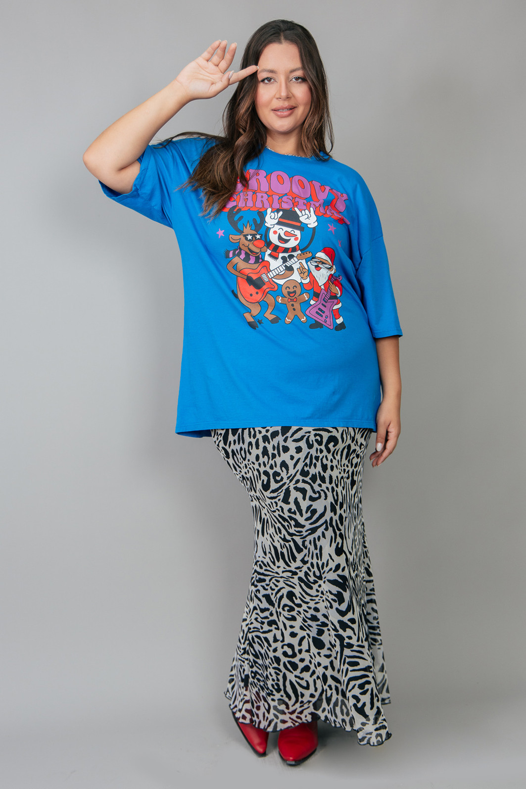 CAMISETA T-SHIRT VINTAGE AZUL GROOVY CAMISETA T-SHIRT VINTAGE AZUL GROOVY