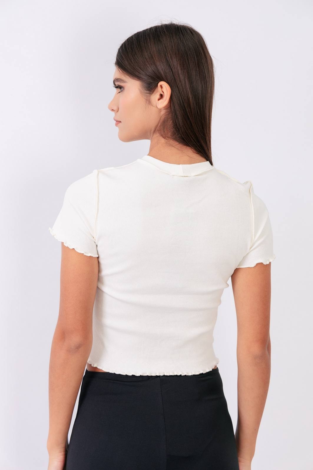 CROPPED CANELADA OFF WHITE YIN YANG CROPPED CANELADA OFF WHITE YIN YANG