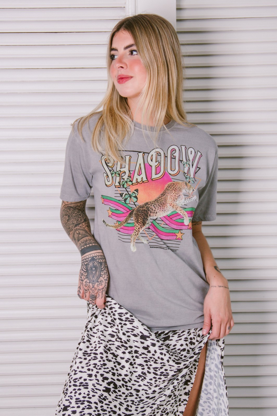 T-SHIRT BOYFRIEND CINZA SHADOW T-SHIRT BOYFRIEND CINZA SHADOW