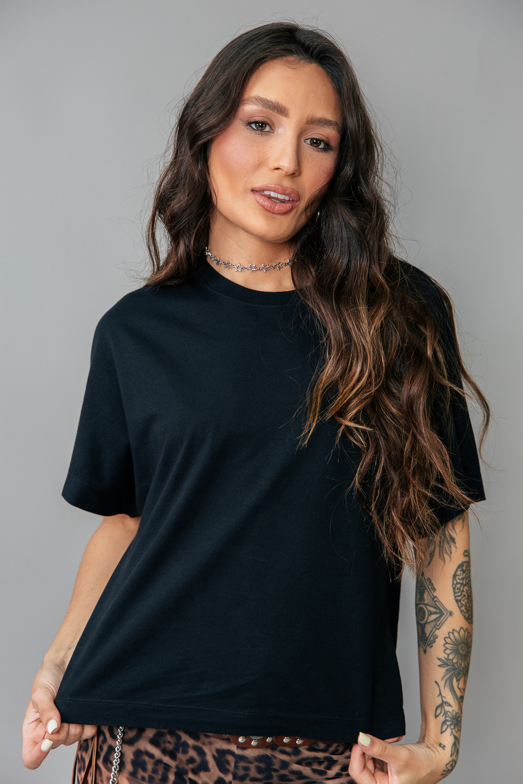 CAMISETA T-SHIRT FULLFIT PRETA BÁSICA CAMISETA T-SHIRT FULLFIT PRETA BÁSICA