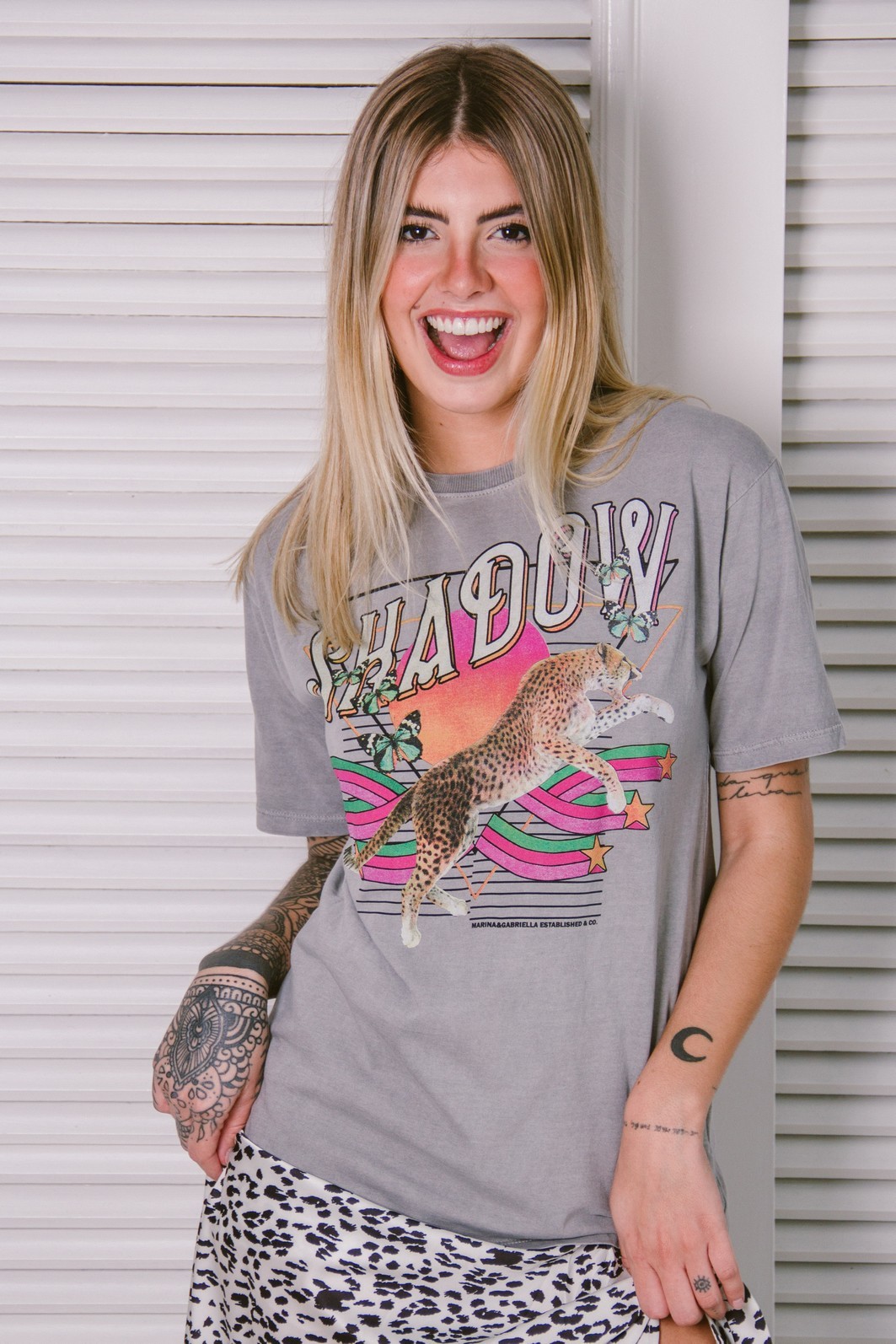 T-SHIRT BOYFRIEND CINZA SHADOW T-SHIRT BOYFRIEND CINZA SHADOW