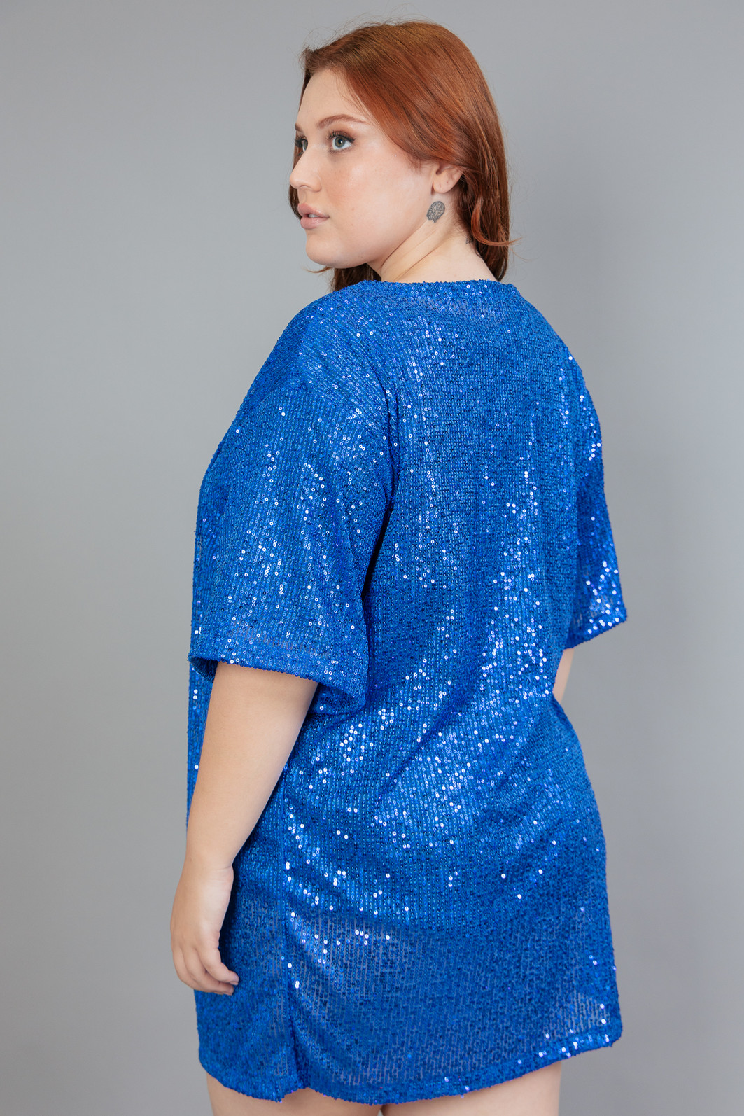 KIMONO COMPRIDO DE PAETÊ AZUL KIMONO COMPRIDO DE PAETÊ AZUL