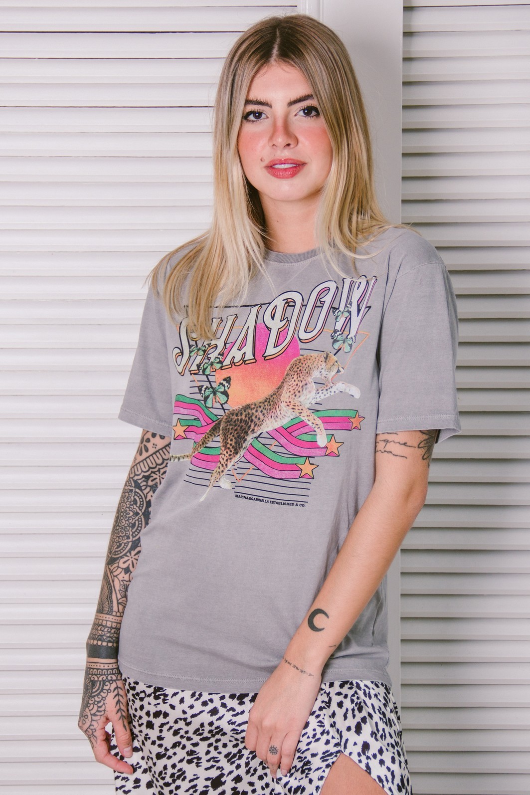 T-SHIRT BOYFRIEND CINZA SHADOW T-SHIRT BOYFRIEND CINZA SHADOW