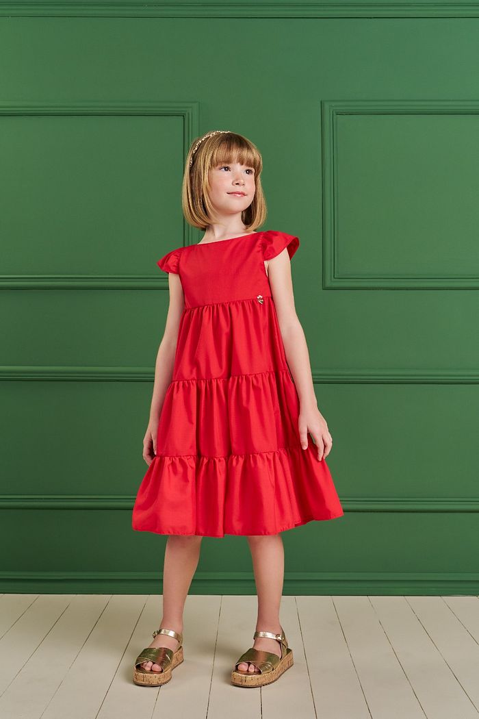 VESTIDO MIDI EM TRICOLINE COMFORT