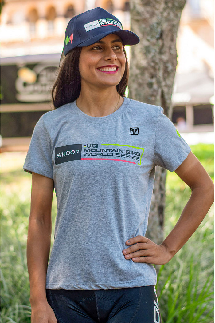CAMISETA CASUAL FEMININA MESCLA UCI MTB WORLD SERIES