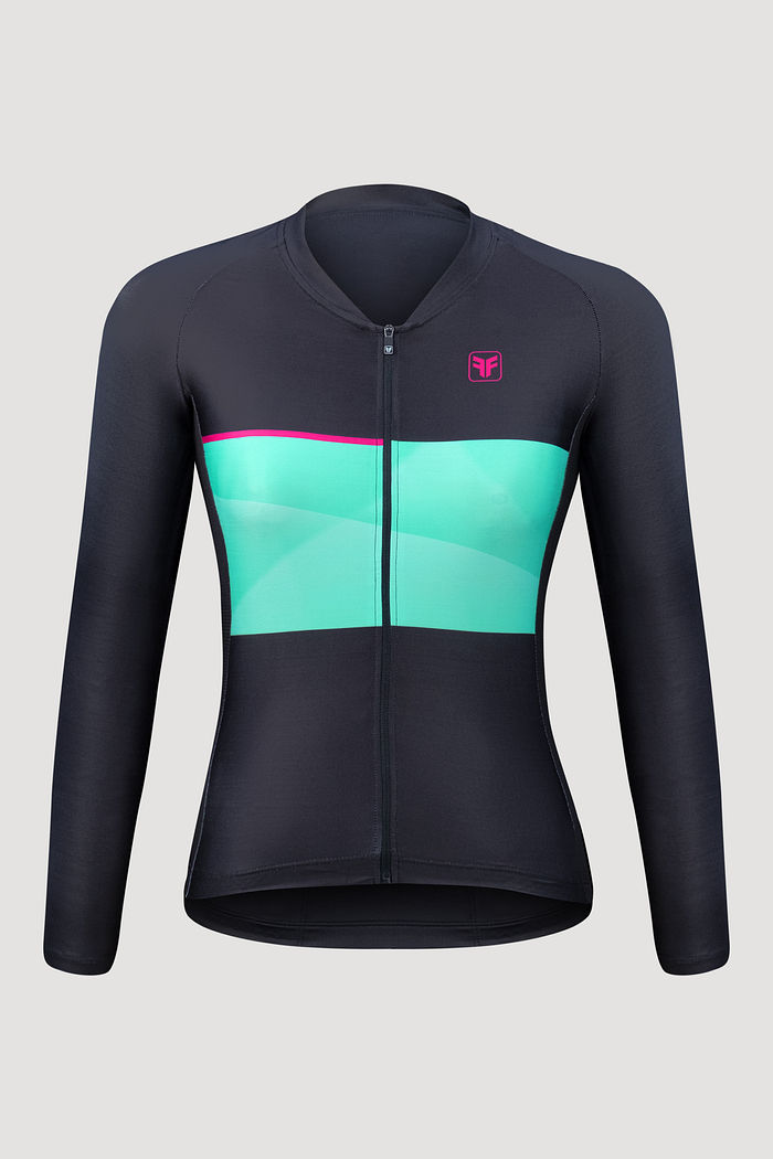 CAMISA FEMININA TRAINING MANGA LONGA BLUR