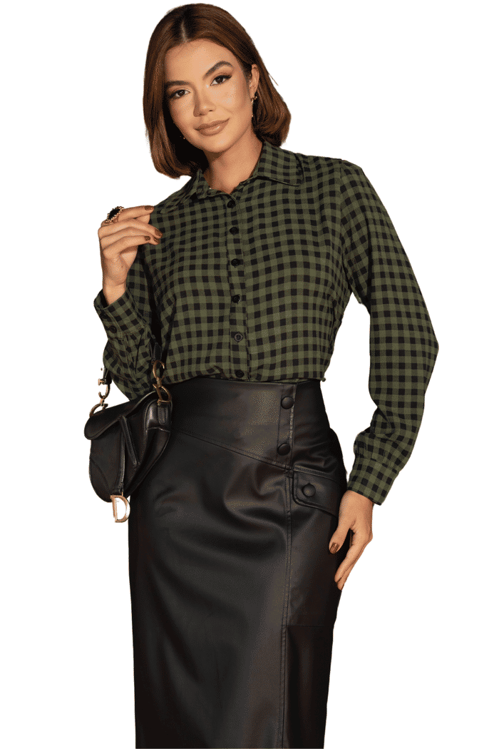 CAMISA XADREZ MANGA LONGA - 05743