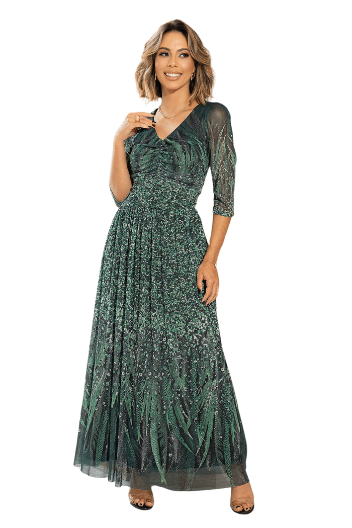 VESTIDO LONGO DE TULE - 13723