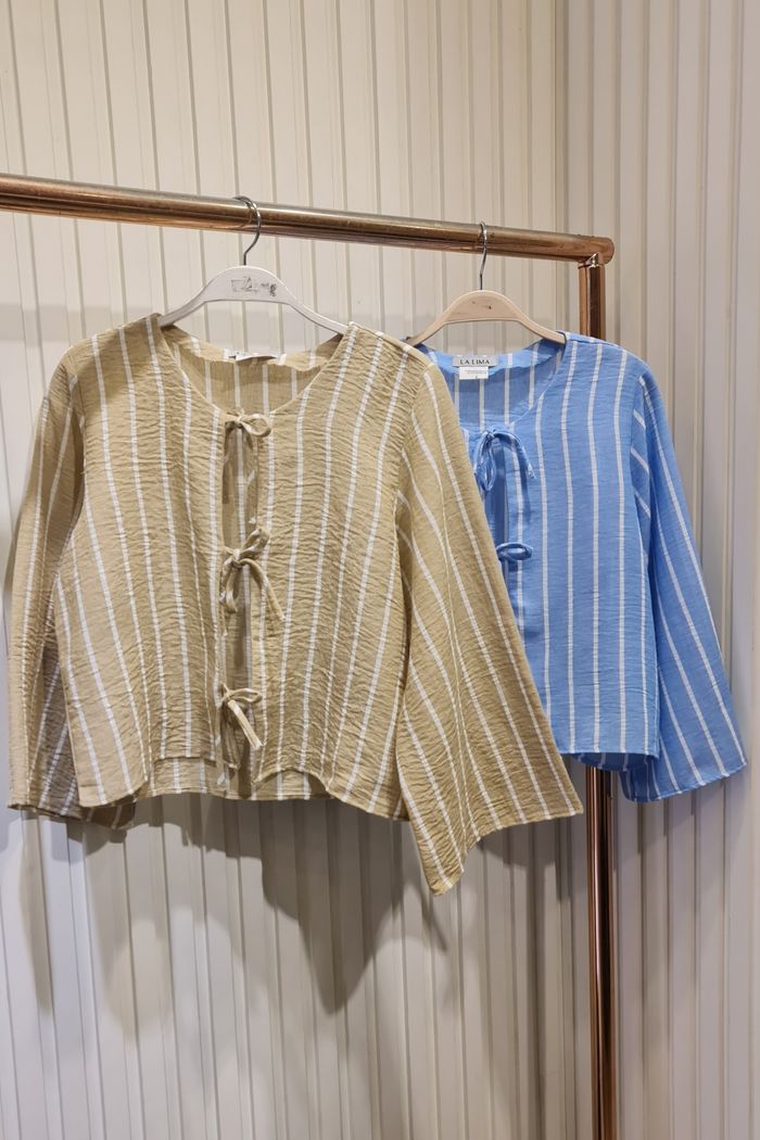 Batinha Reta de Crepe Linho de Lacinhos 2 Cores