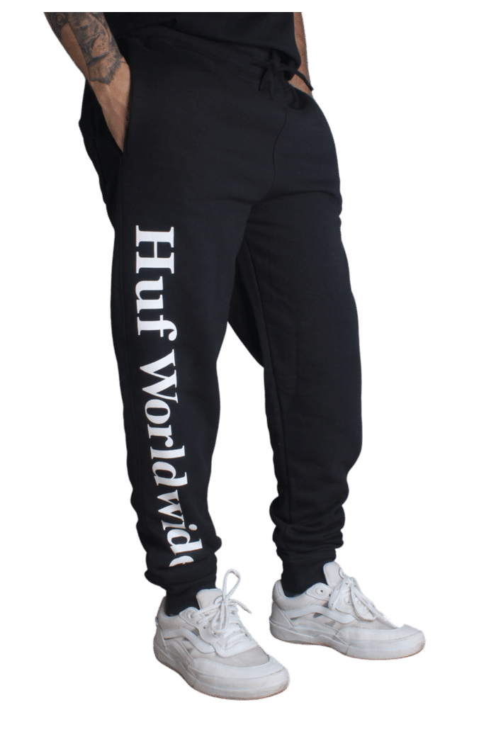Calça Moletom HUF Essentials Dosmetic Preto