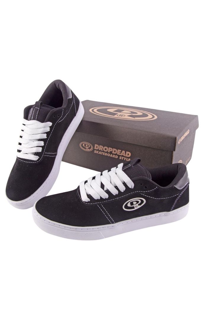 Tênis Drop Dead Stunt Low Preto/Branco