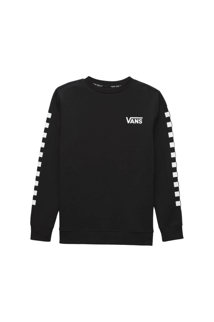 Moletom Vans Exposition Check Crew Infantil Black
