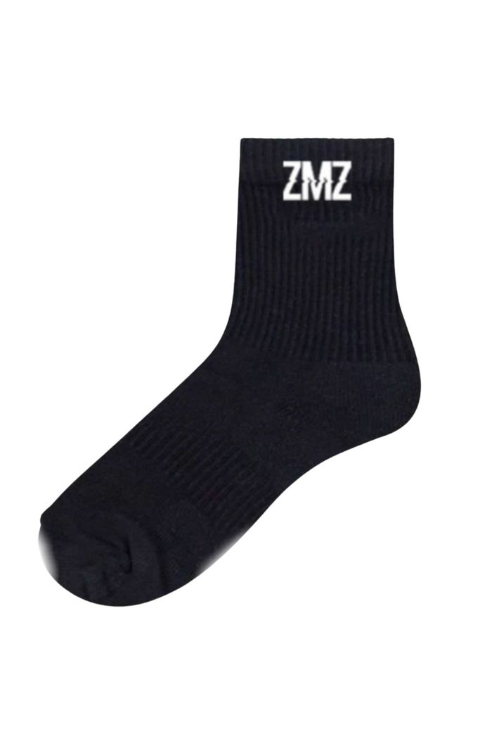 Meia Zmz Cano Curto Performance Preta