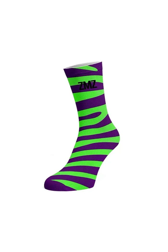 Meia Infantil Zebra Roxa Zmz