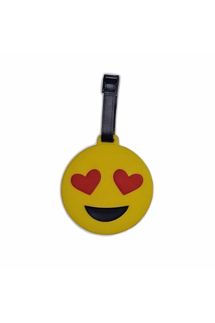 Tag Identificador de Bagagem para Malas de Viagem Emoji Coração