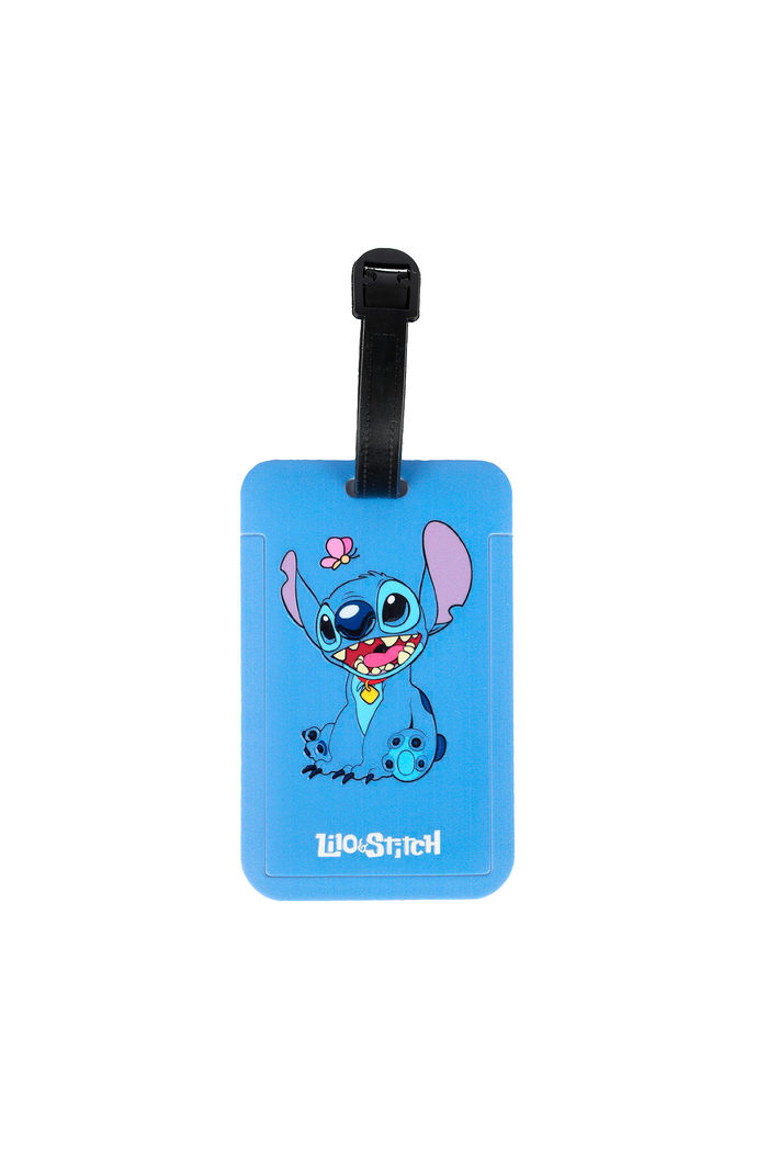 Tag Identificador de Bagagem para Malas de Viagem em ABS Stitch Borboleta Azul