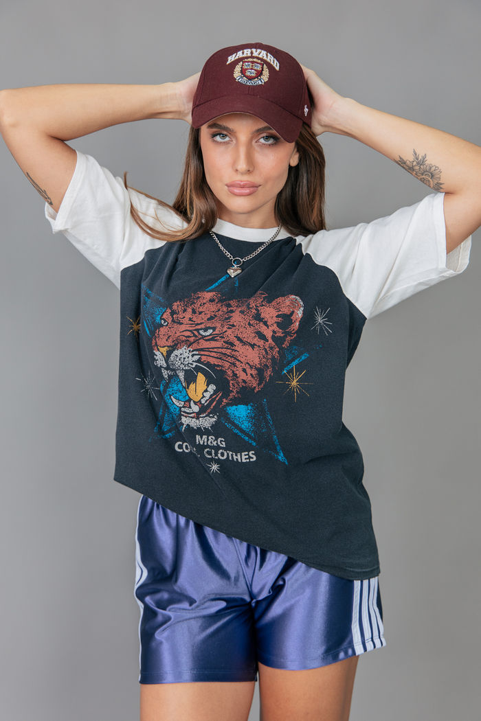 T-SHIRT CAVA RAGLAN CHUMBO E OFF WHITE YOUNG