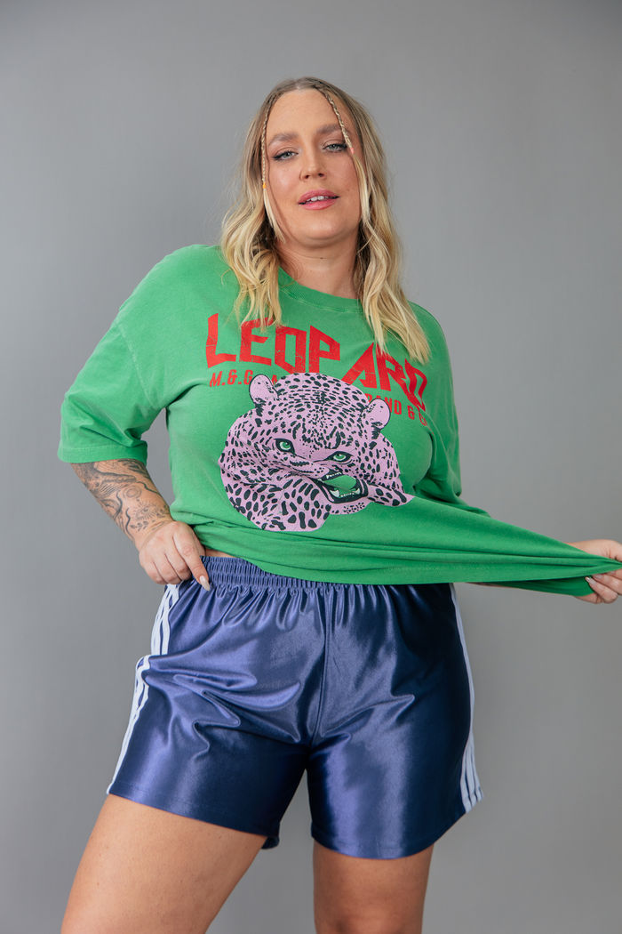 BERMUDA SPORT AZUL COM LISTRAS