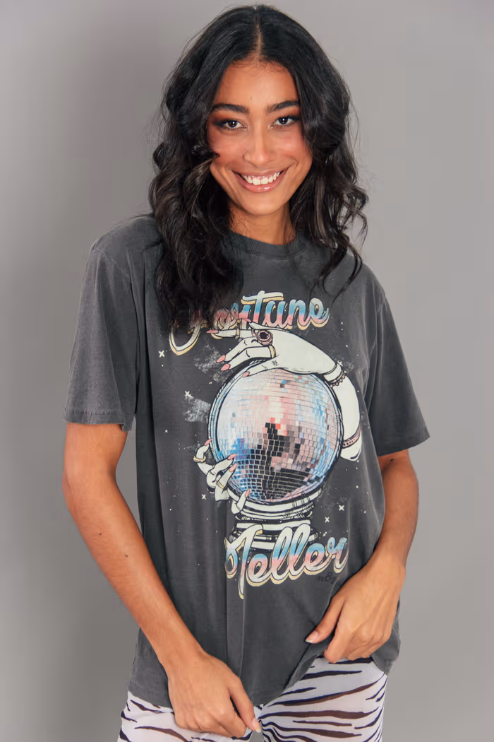 CAMISETA T-SHIRT BOYFRIEND CHUMBO FORTUNE TELLER