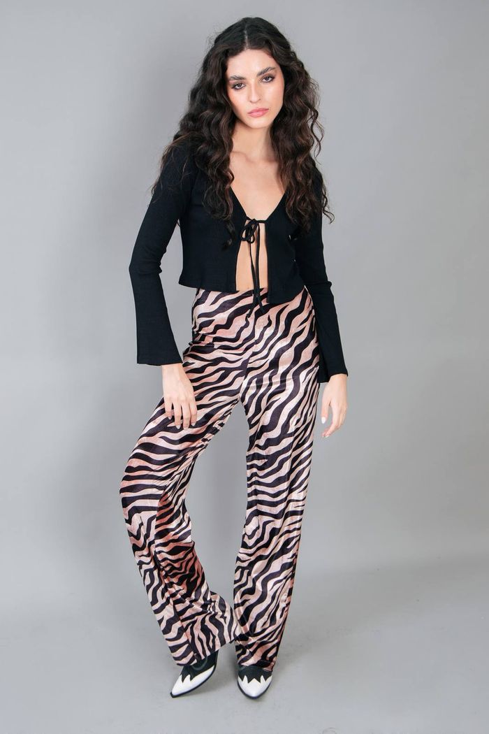 CALÇA PANTALONA DE VELUDO ZEBRA