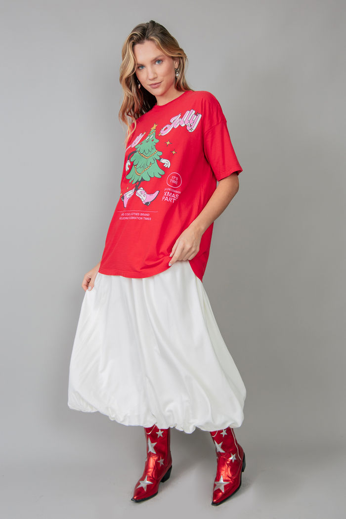 SAIA LONGA BALONÊ OFF WHITE