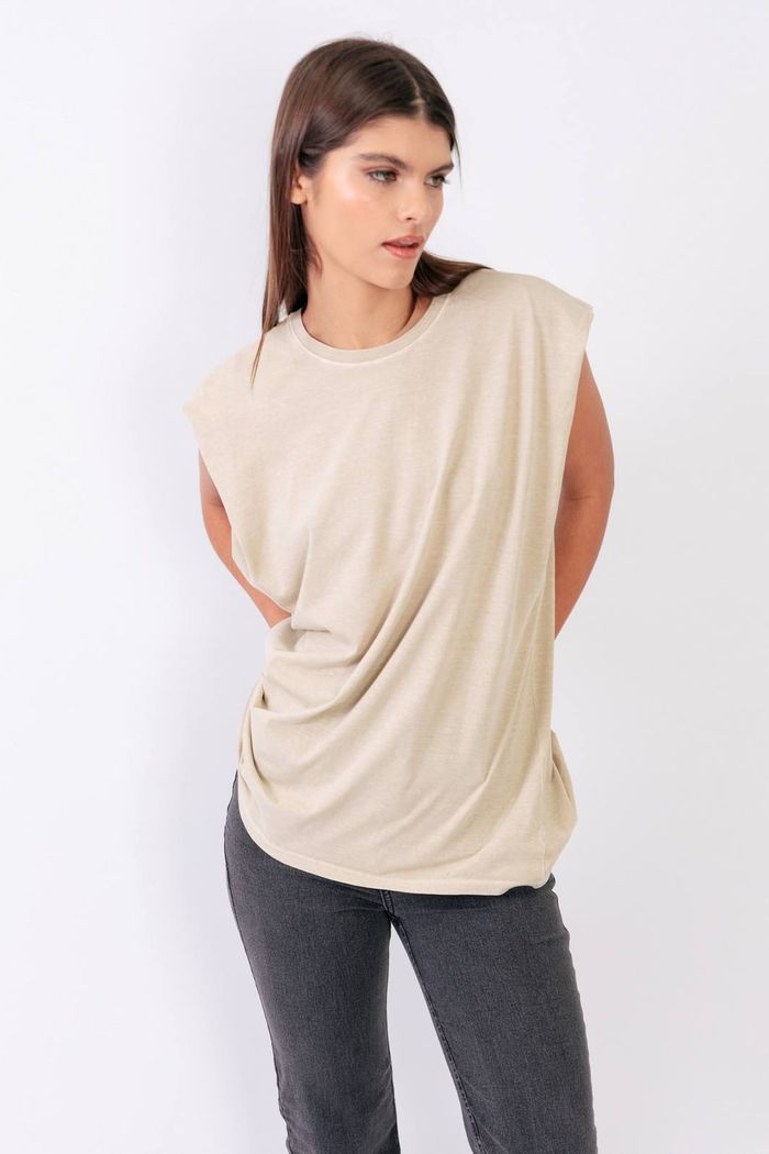 REGATA MACHÃO BÁSICO BEGE