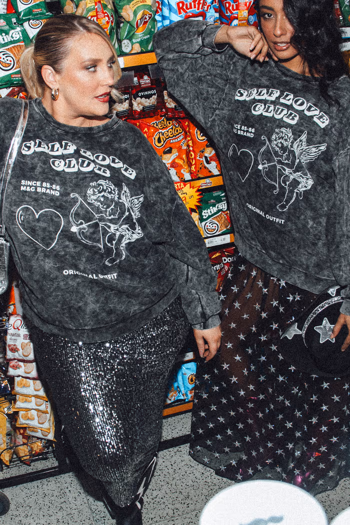 CASACO DE MOLETOM CHUMBO ESTONADO SELF LOVE