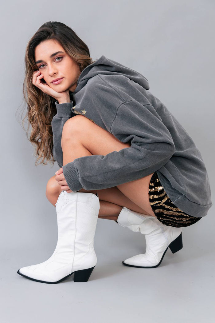 BOTA COUNTRY BORDADA BRANCA