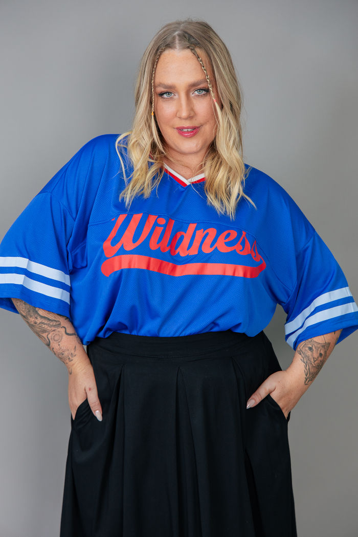 T-SHIRT ESPORTIVA MALHA FIT AZUL WILDNESS