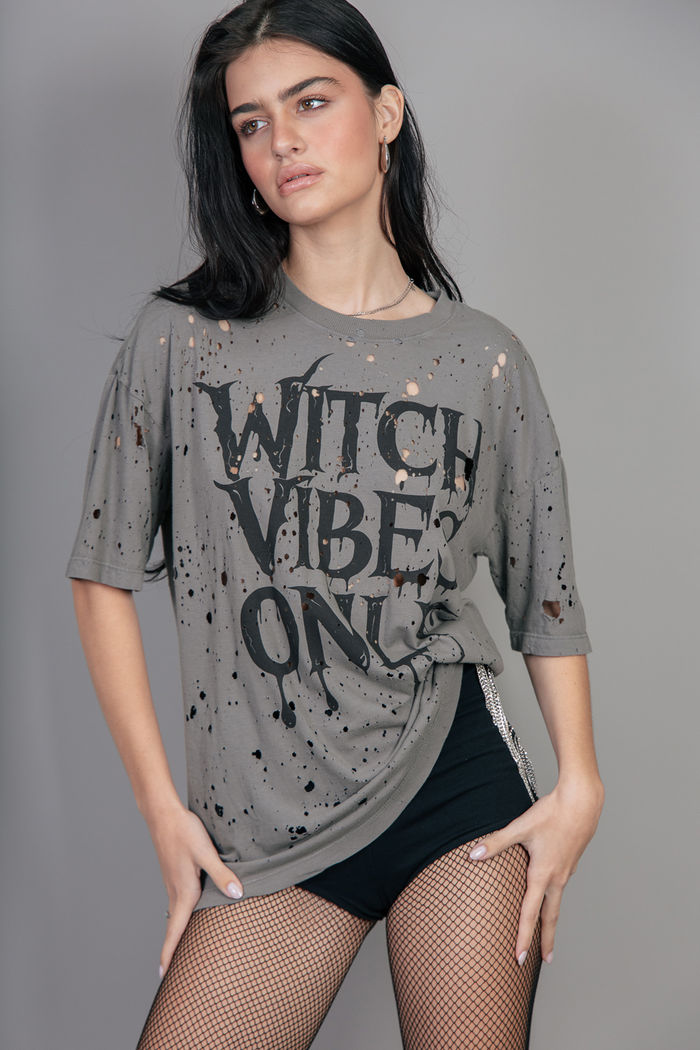 CAMISETA T-SHIRT VINTAGE CHUMBO COM EFEITO TRAÇA THE DISCO