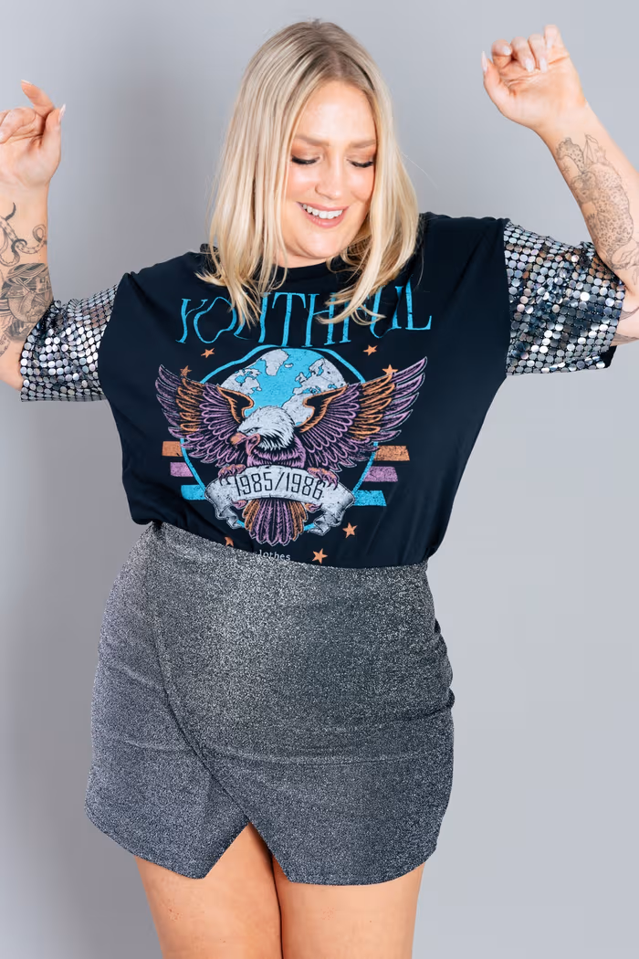 SAIA MINI TRANSPASSADA BRILHO