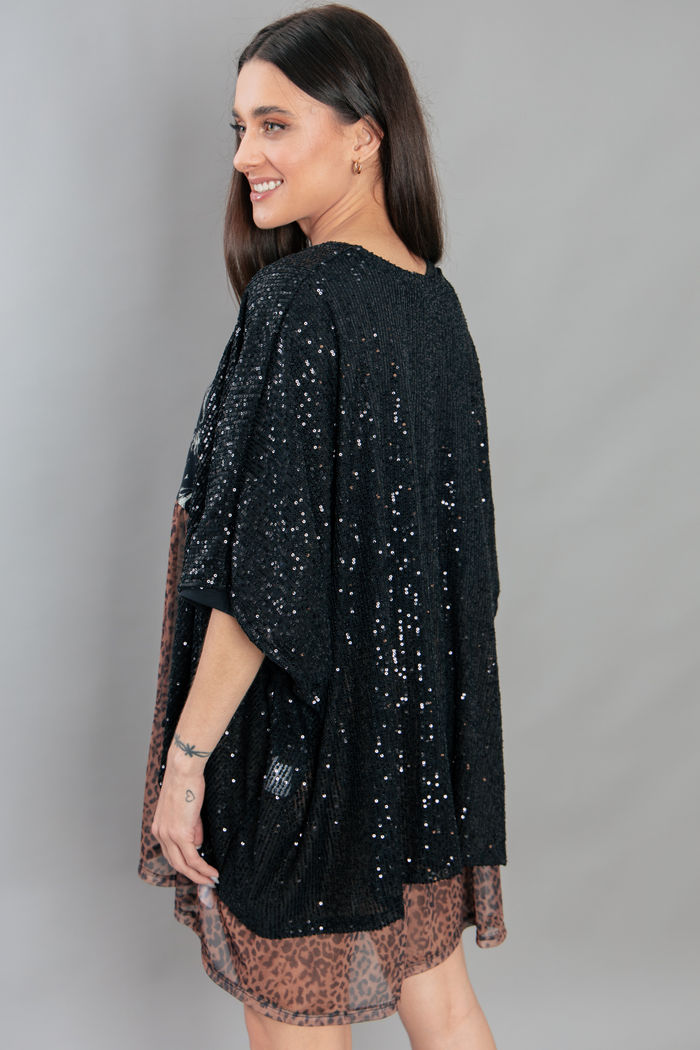 KIMONO PAETÊ PRETO