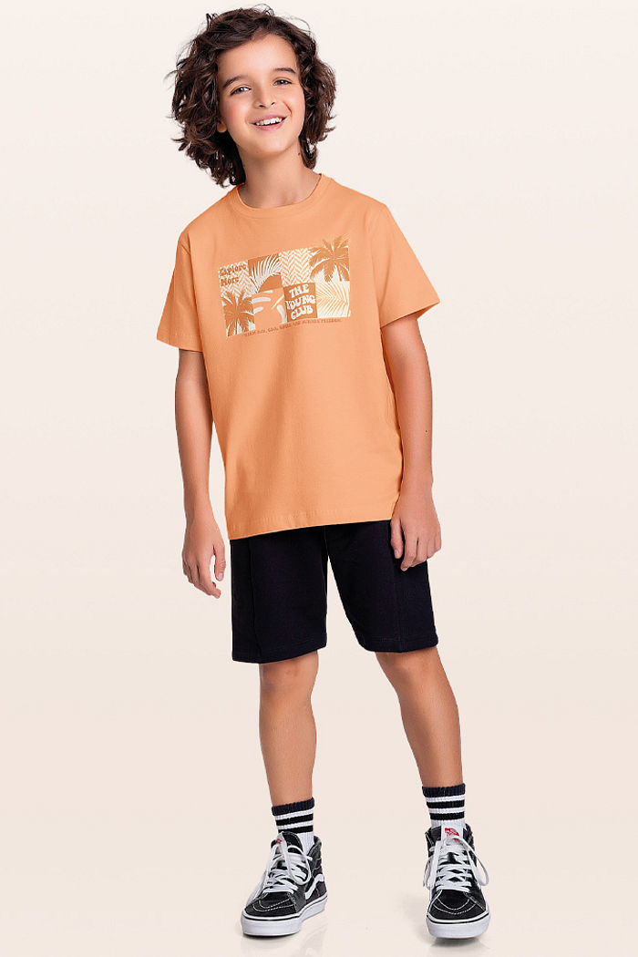 Conjunto camiseta e bermuda férias