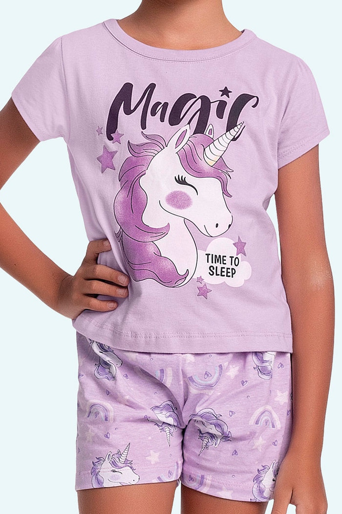 Conjunto pijama blusa e short magic