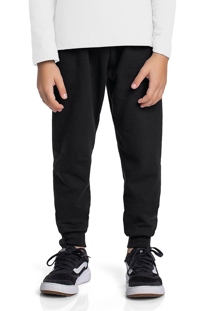 Calça básica em moletinho