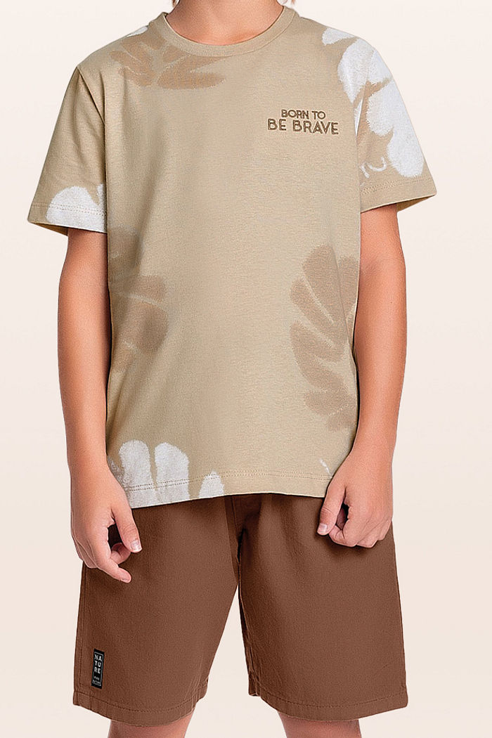 Conjunto camiseta e bermuda brave