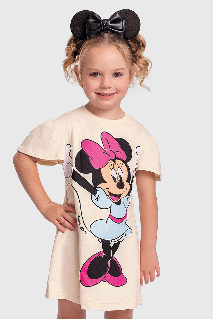Vestido em meia malha da Minnie