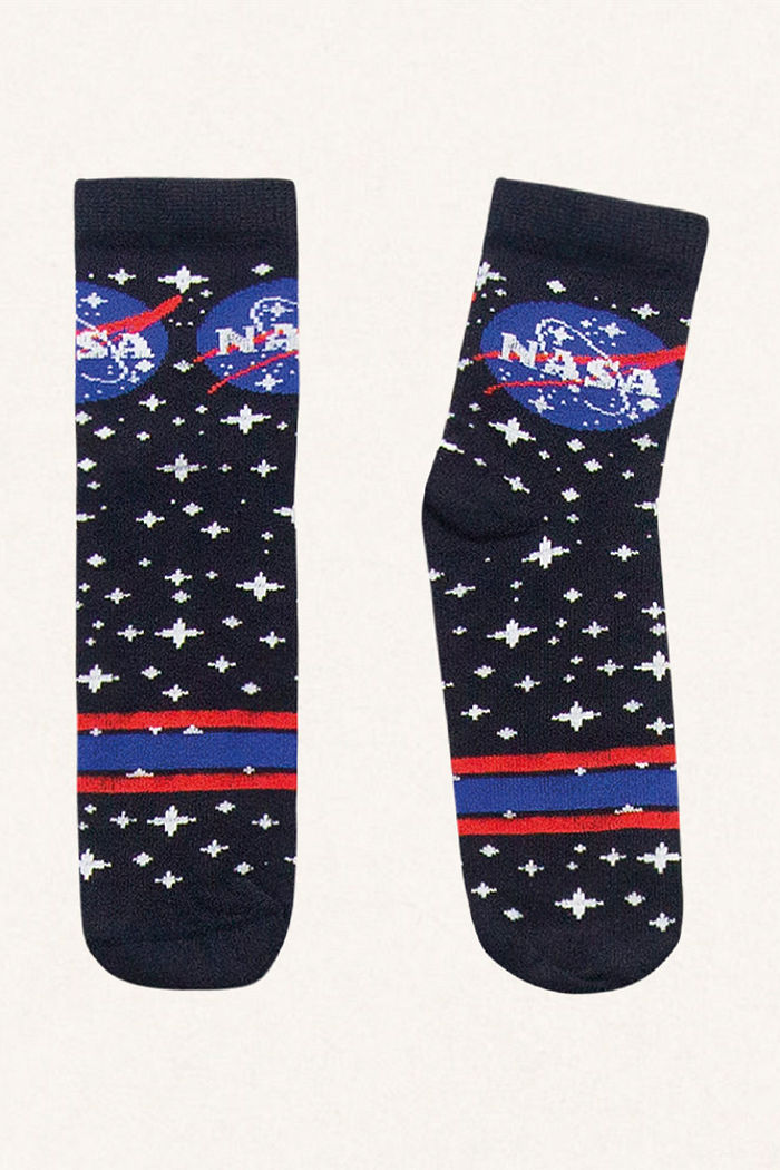 Meia cano curto nasa