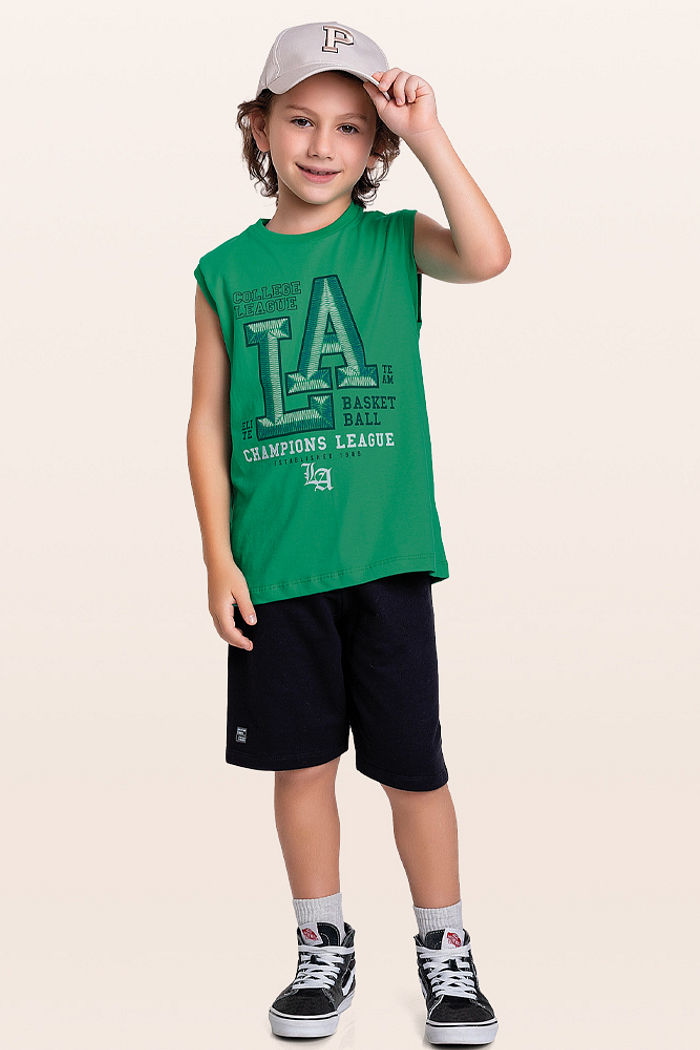 Conjunto regata e bermuda Los Angeles