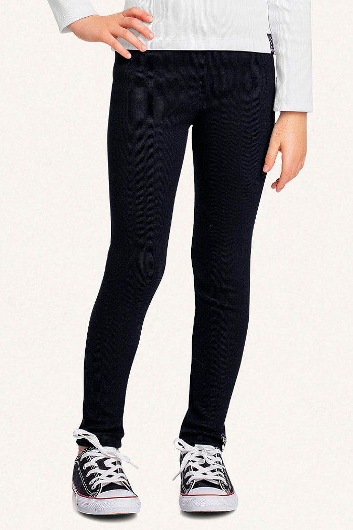 Legging em ribana minimalista
