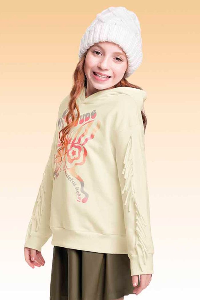 Blusão com capuz em moletom